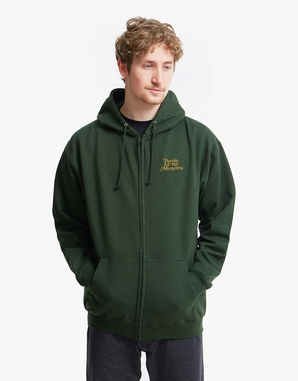 Route One T.F.T.M Zip Hoodie - Forest Green