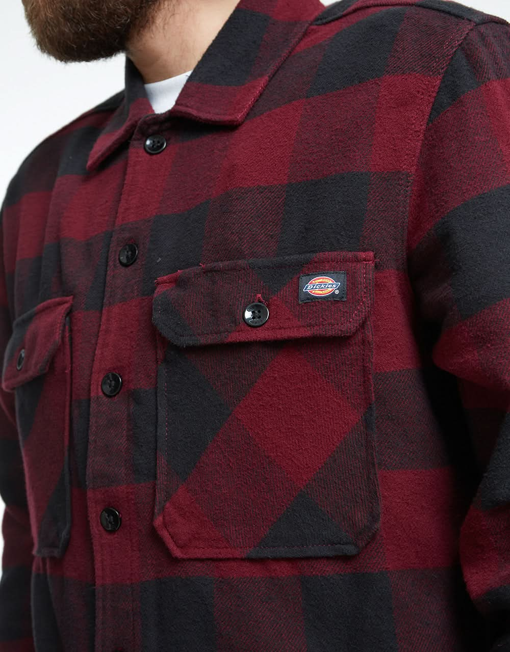 Chemise L/S Dickies Sacramento - Marron