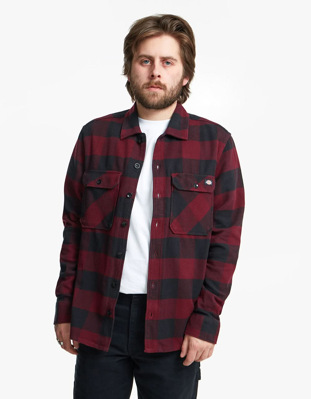 Chemise L/S Dickies Sacramento - Marron