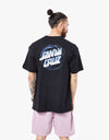 Santa Cruz Stipple Wave Dot T-Shirt - Black