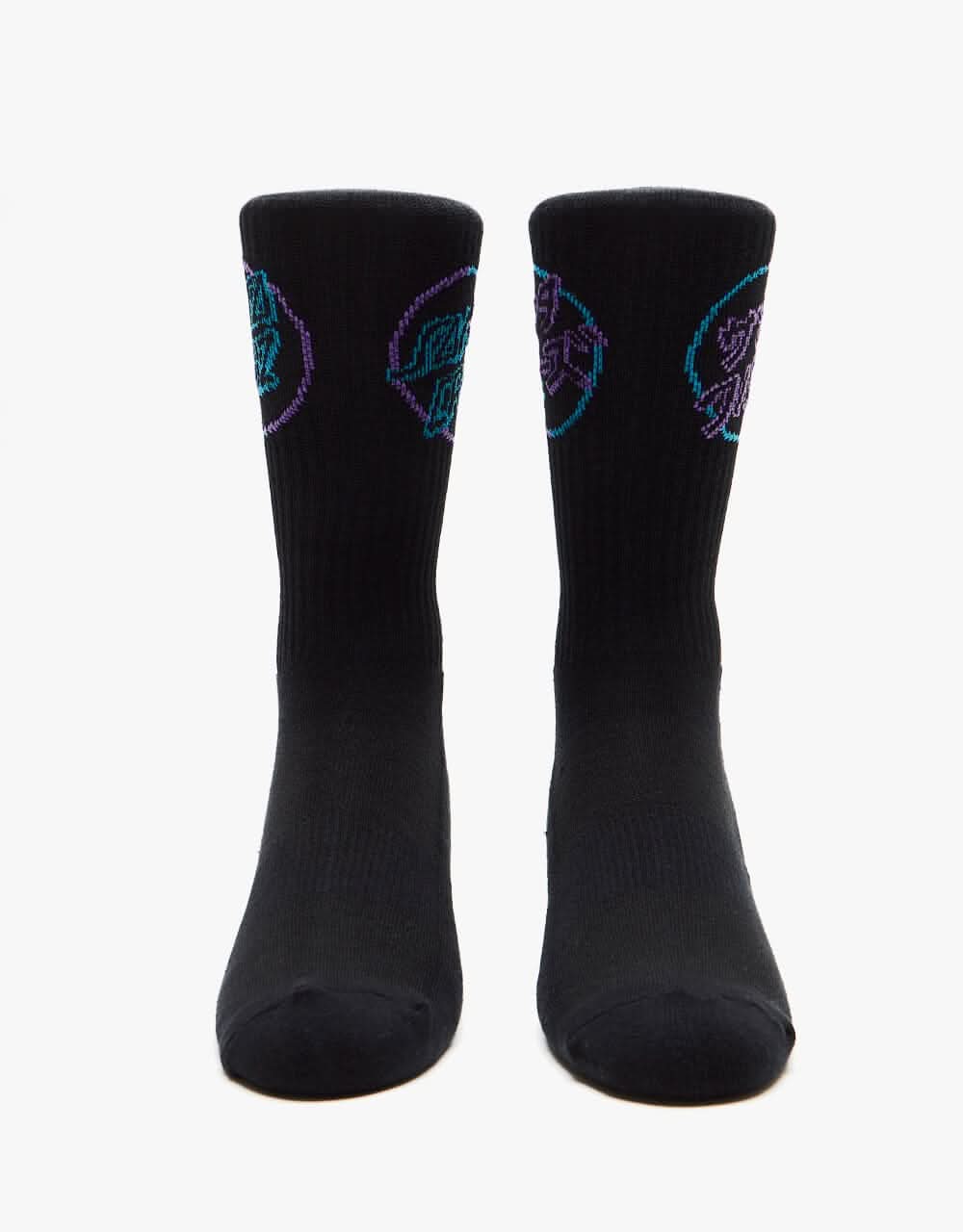 Santa Cruz Divide Dot Socks - Black