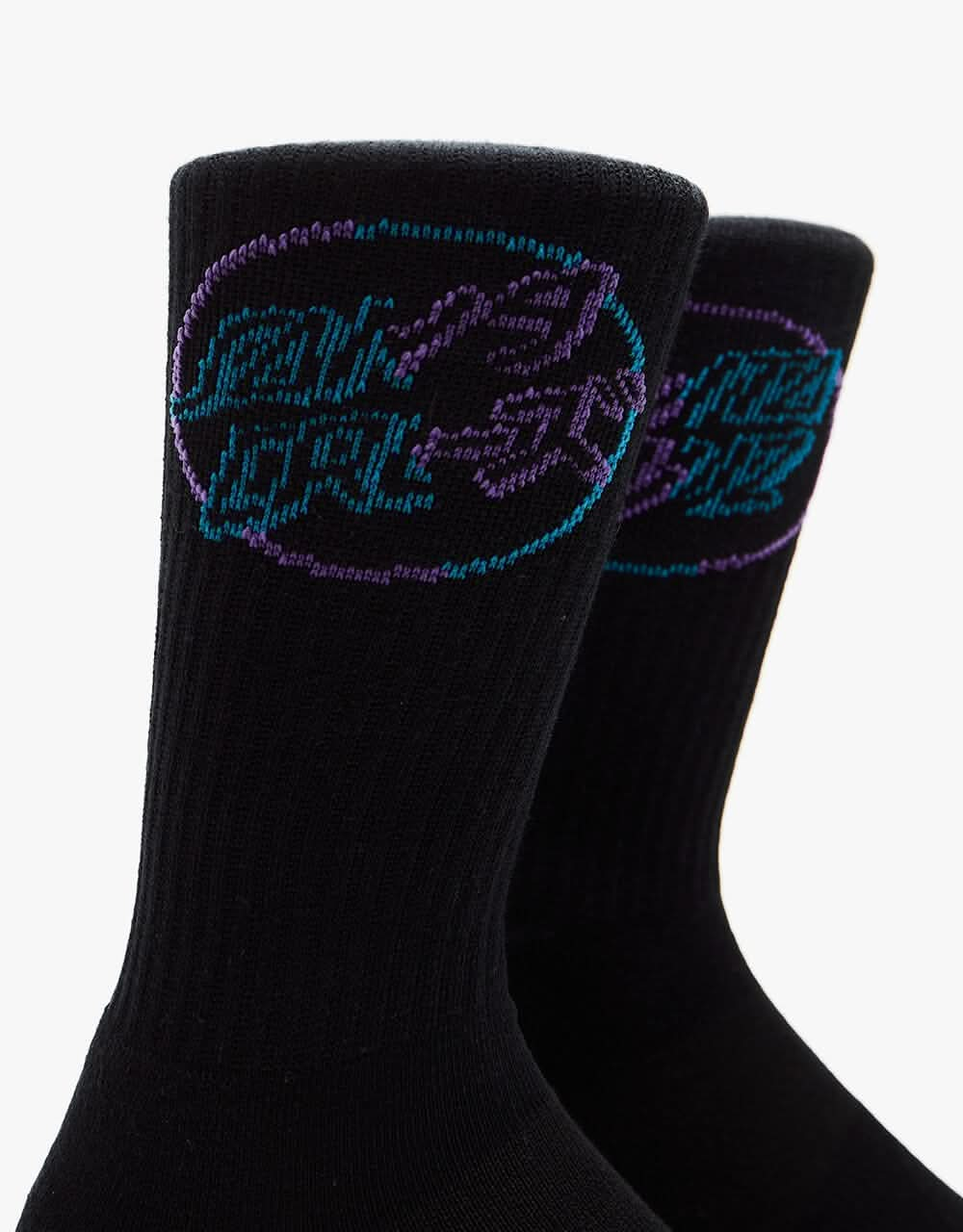 Santa Cruz Divide Dot Socks - Black