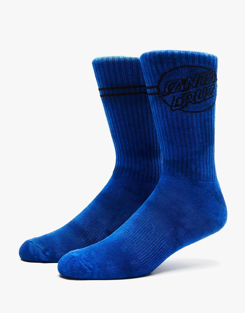 Santa Cruz Opus Dot Stripes Socks - Royal Cloud Dye