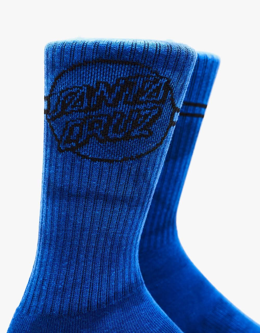 Santa Cruz Opus Dot Stripes Socks - Royal Cloud Dye