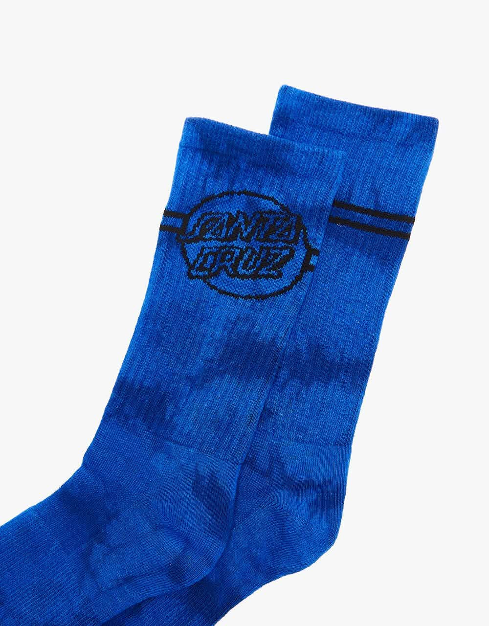 Santa Cruz Opus Dot Stripes Socks - Royal Cloud Dye