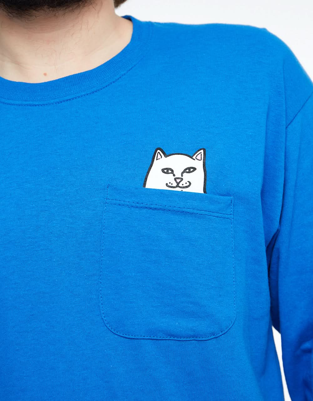 RIPNDIP Lord Nermal Pocket L/S T-Shirt - Royal