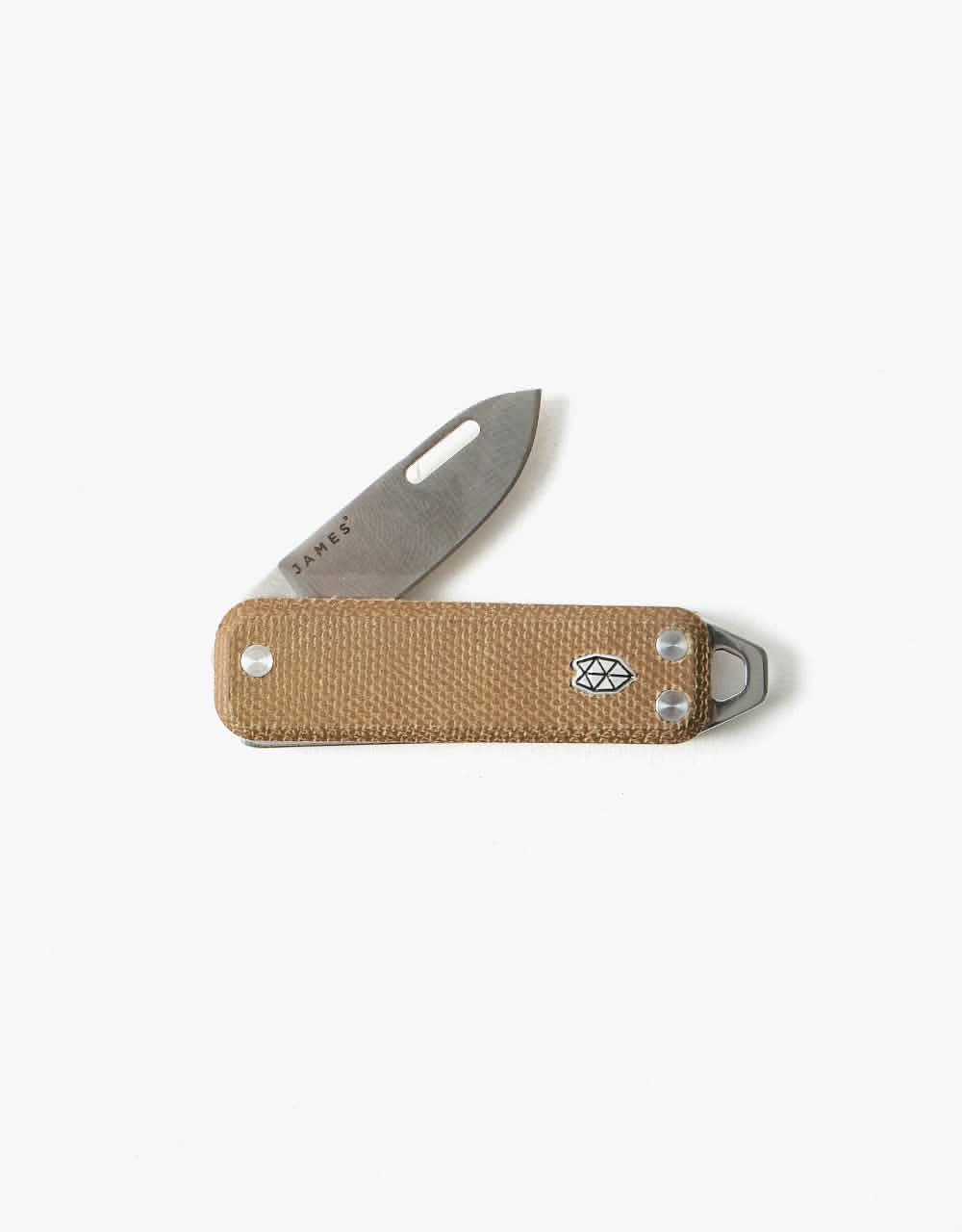 James The Elko Pocket Knife - OD Green/Stainless/Micarta