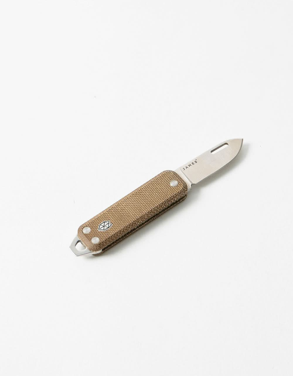 James The Elko Pocket Knife - OD Green/Stainless/Micarta