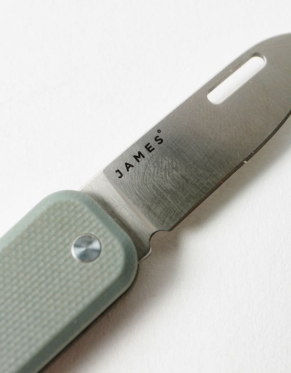 James The Elko Pocket Knife - Primer Grey/Stainless