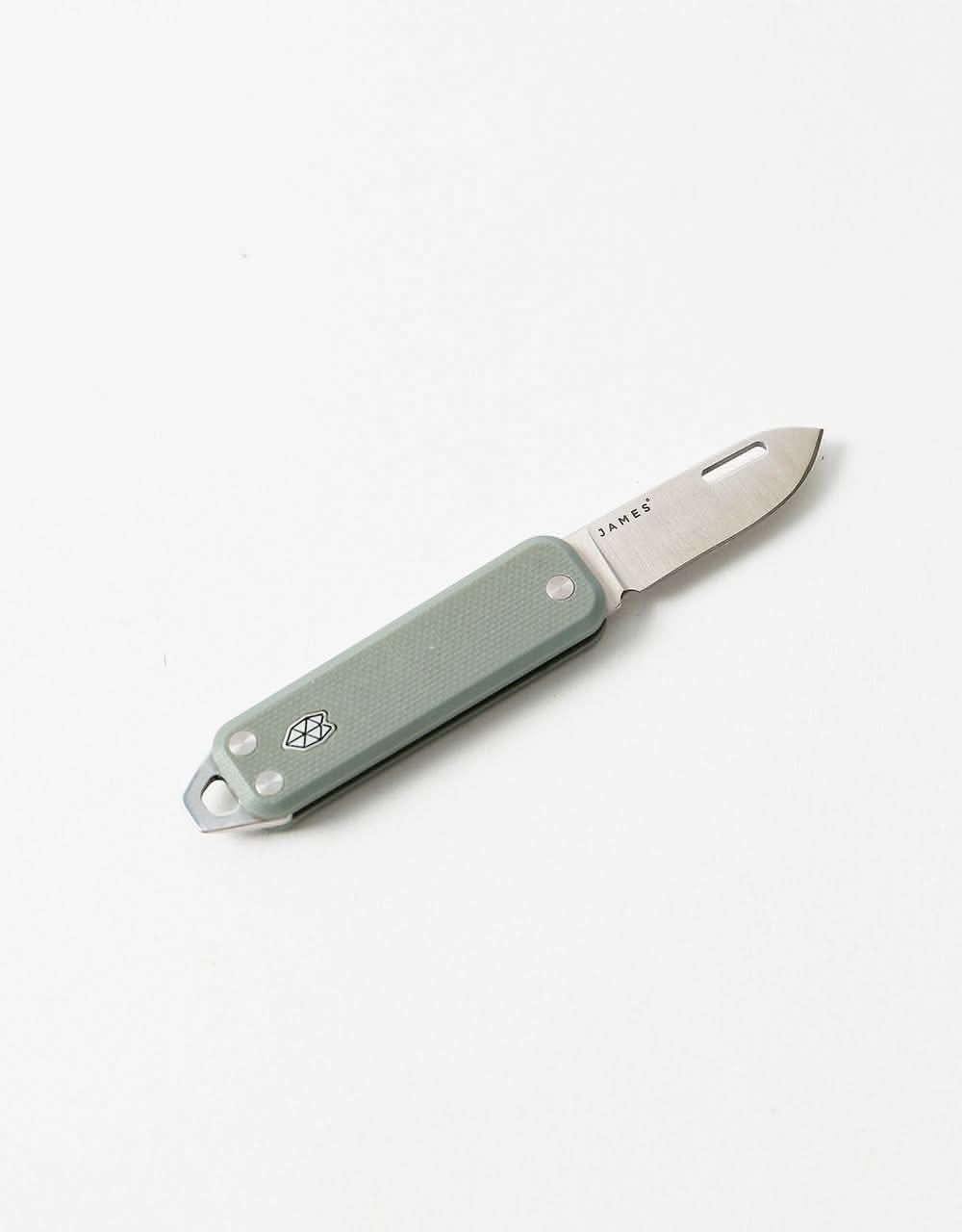 James The Elko Pocket Knife - Primer Grey/Stainless