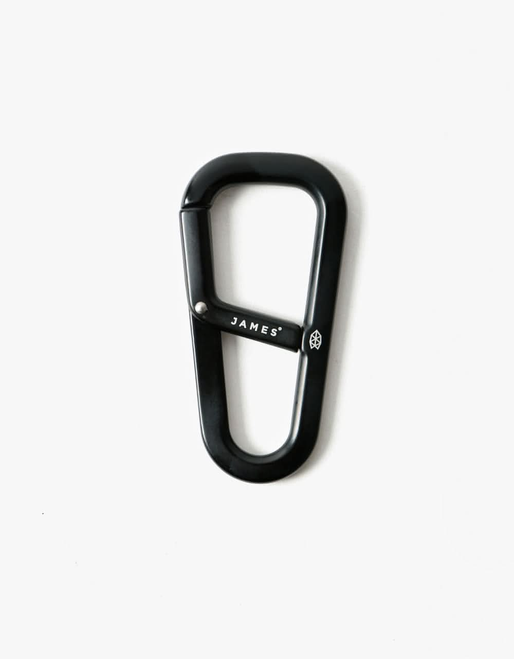 James The Hardin 'Carabiner' Keychain - Black/Black