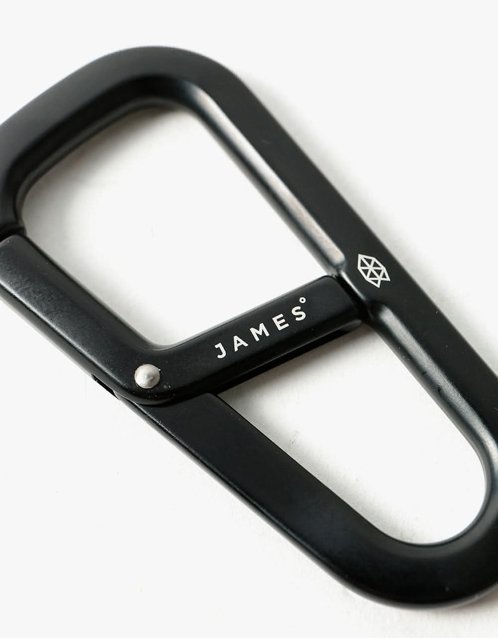 James The Hardin 'Carabiner' Keychain - Black/Black