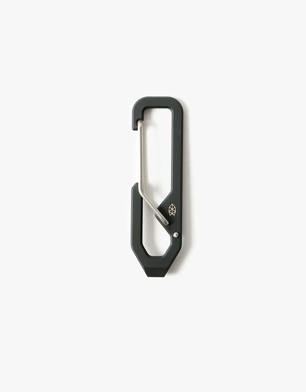 James The Holcombe Keychain - Black/Stainless