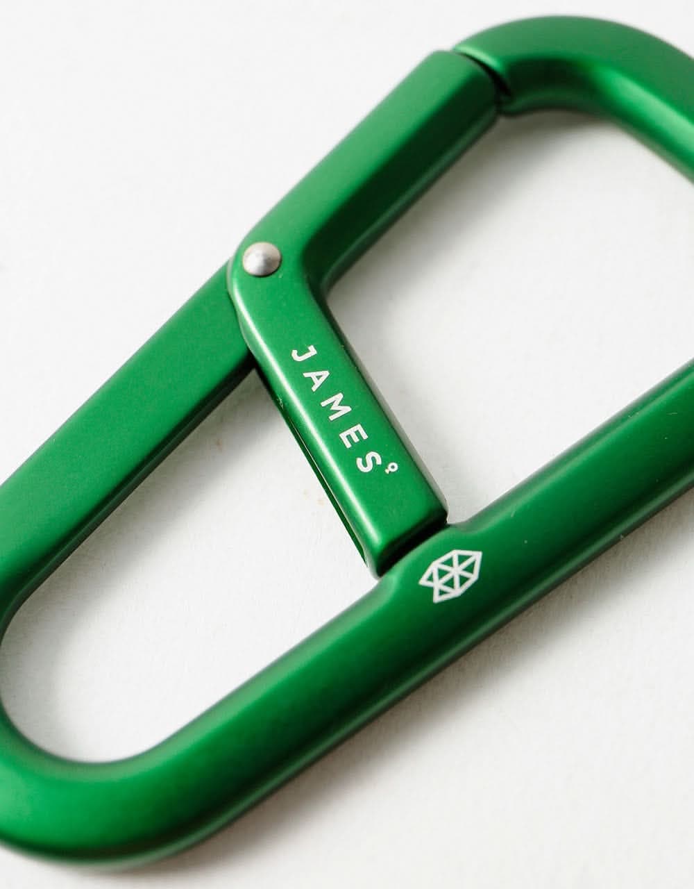 James The Hardin 'Carabiner' Keychain - Dark Green/Dark Green