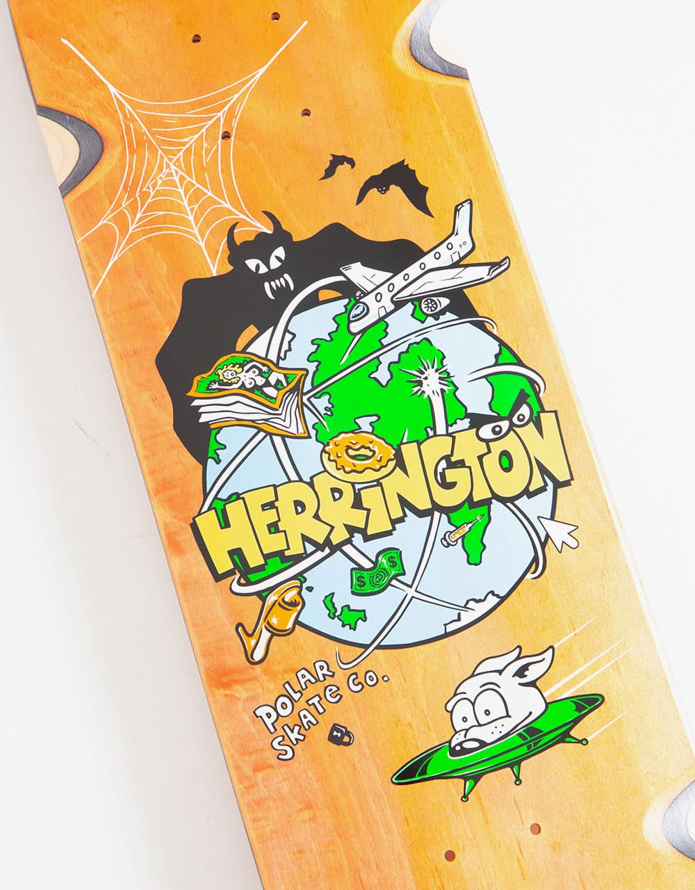 Polar Herrington Planet Herrington Skateboard-Deck – 8,25 Zoll (mit Radmulden)