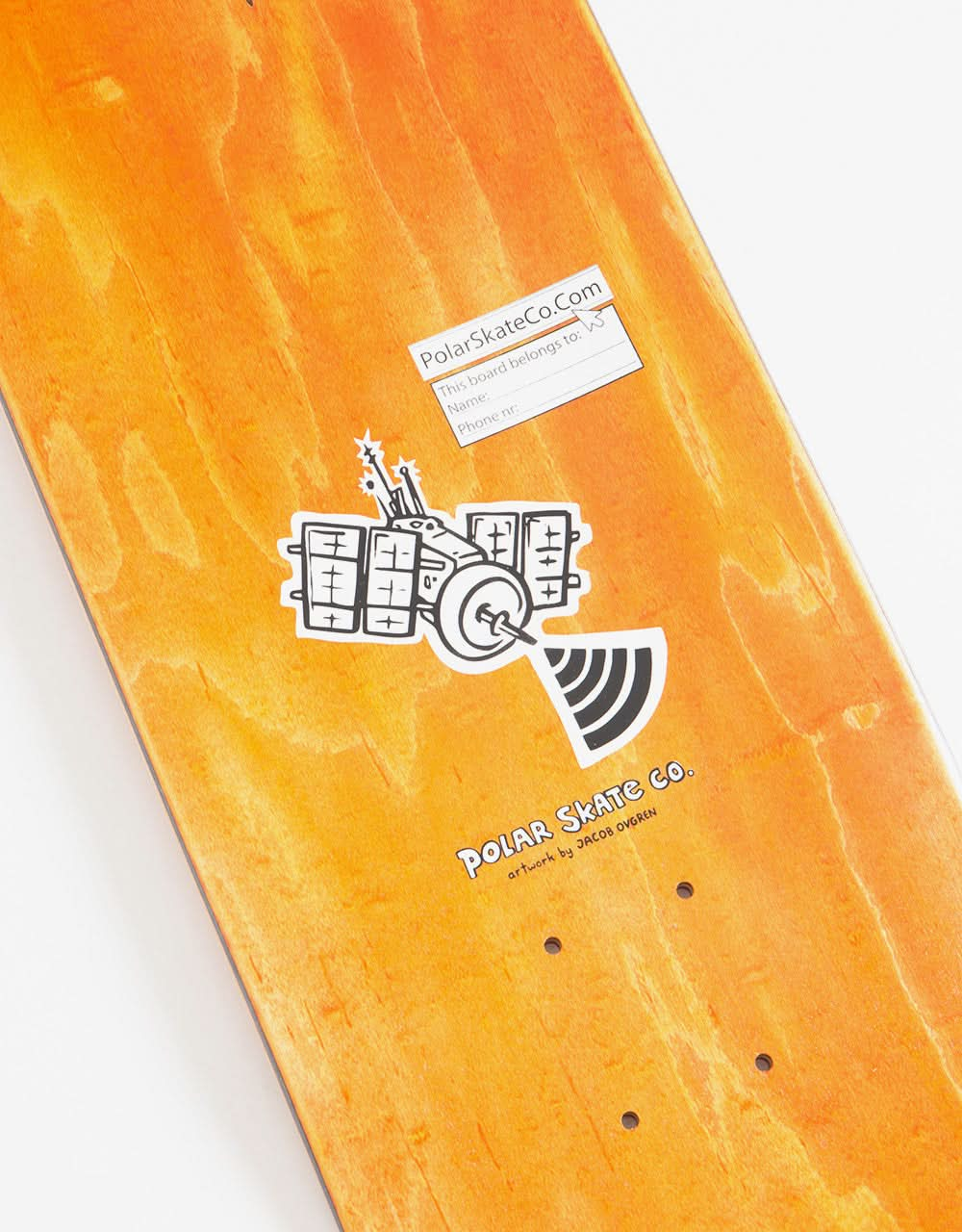 Polar Herrington Planet Herrington Skateboard-Deck – 8,25 Zoll (mit Radmulden)