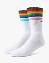 Vans Pride Crew Socks - White