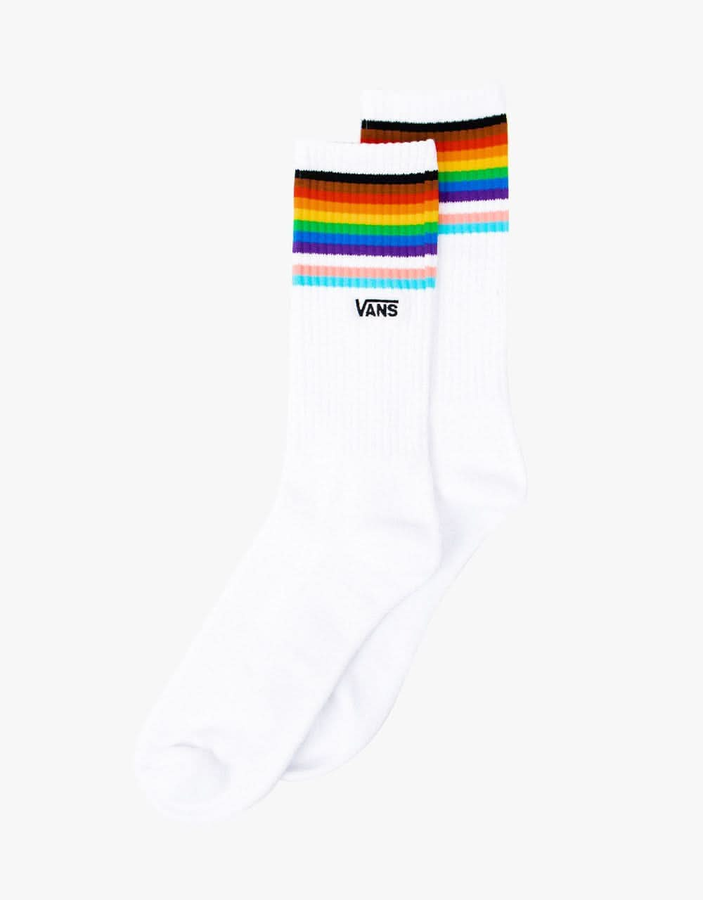 Vans Pride Crew Socks - White