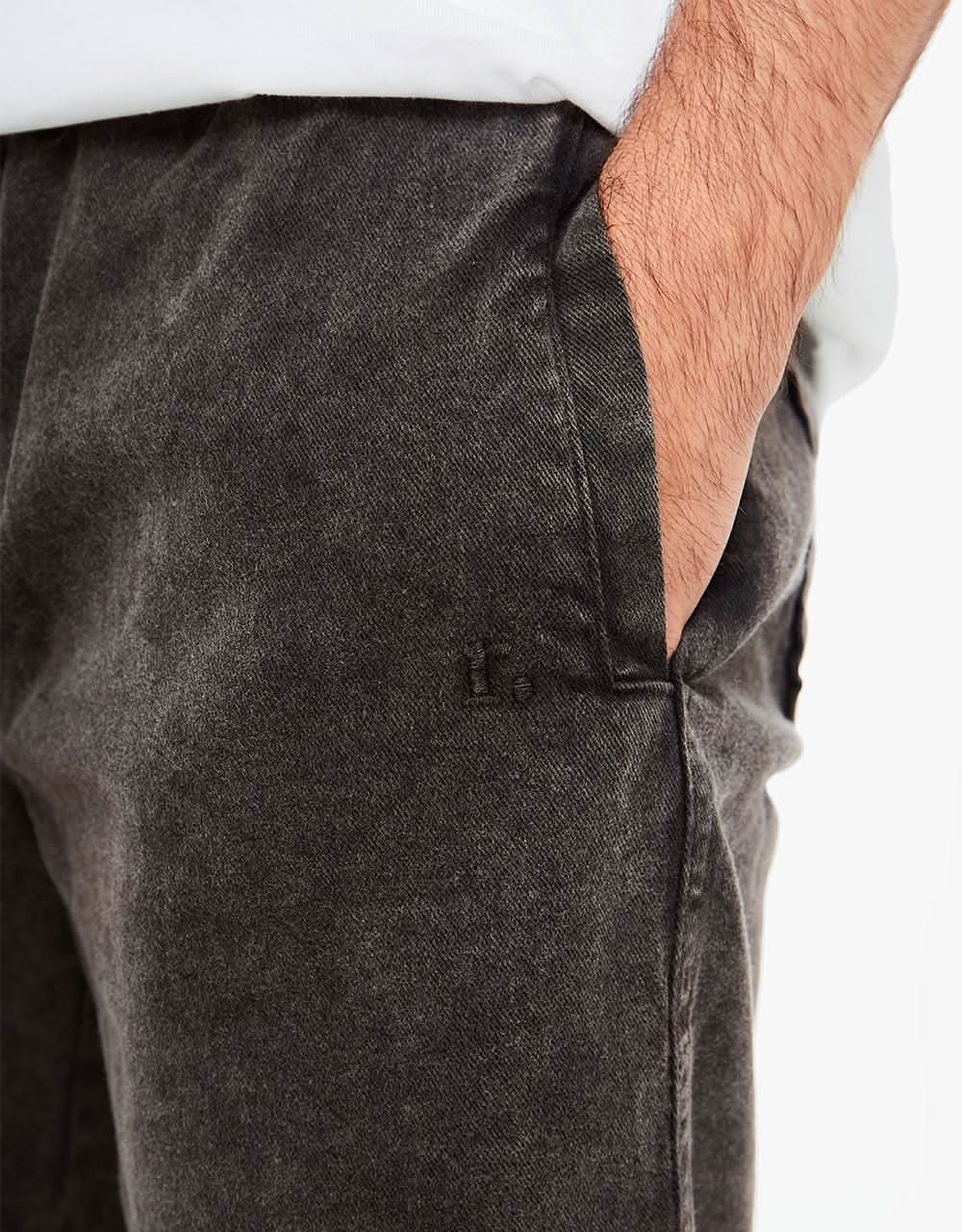 Route One Strike Wash Pool Shorts - Black