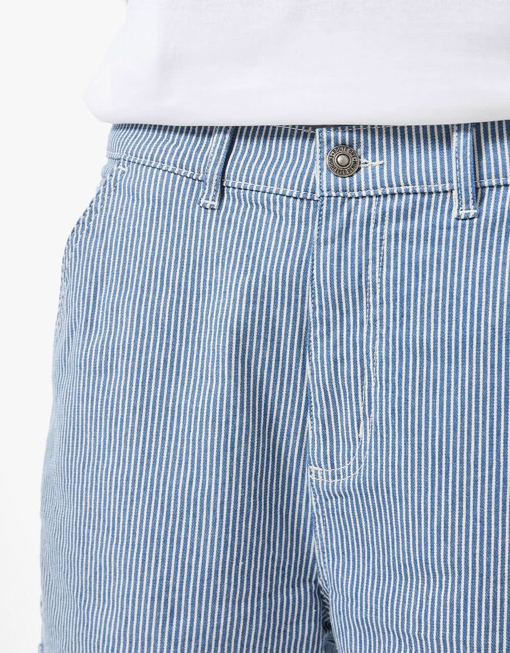 Route One Carpenter Shorts - Hickory Stripe