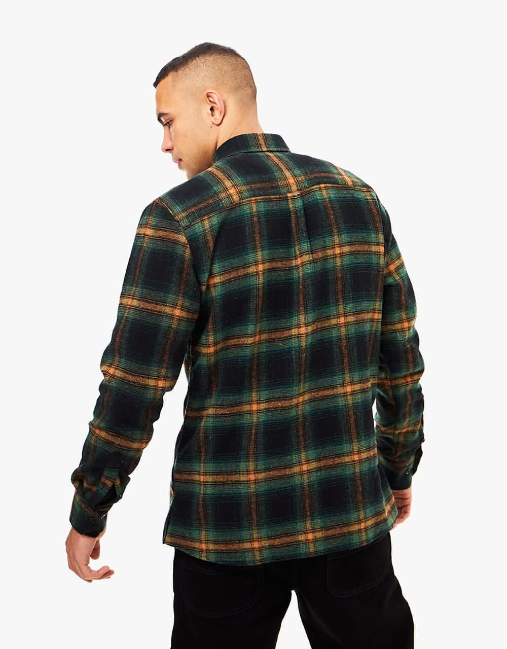 Route One Glyder Flannel Shirt - Sacramento/Forest Green