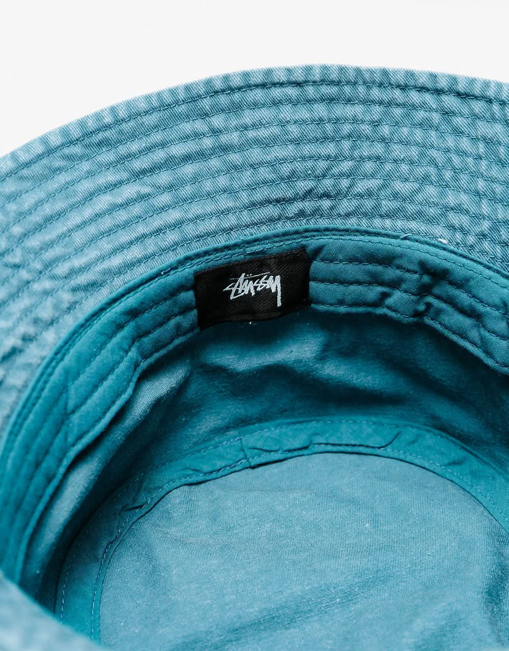 Stüssy Washed Stock Bucket Hat - Laguna Blue