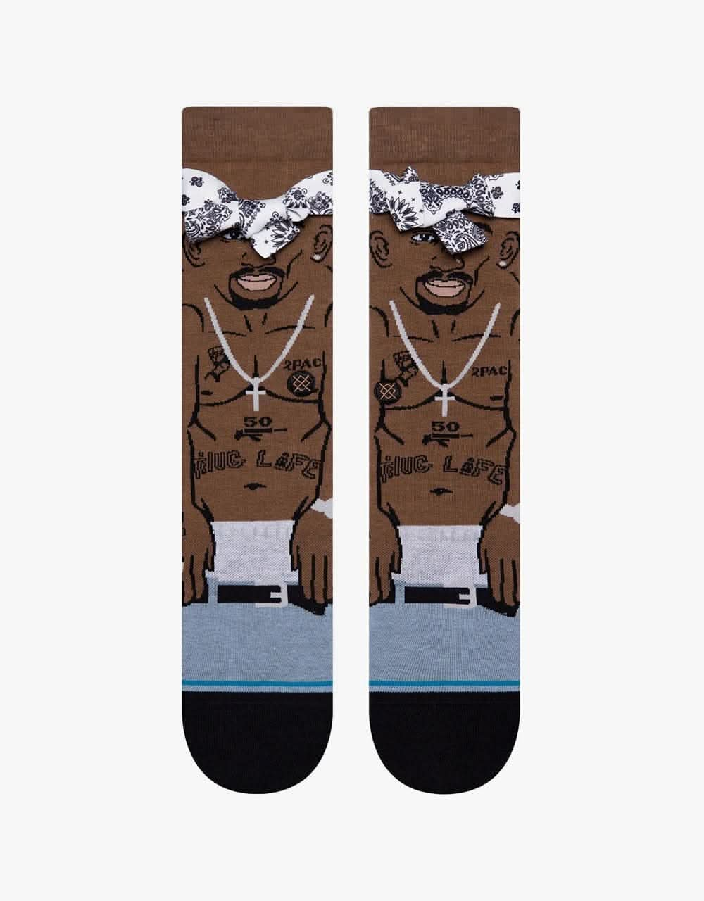 Stance x Tupac Resurrected Crew Socks - Black