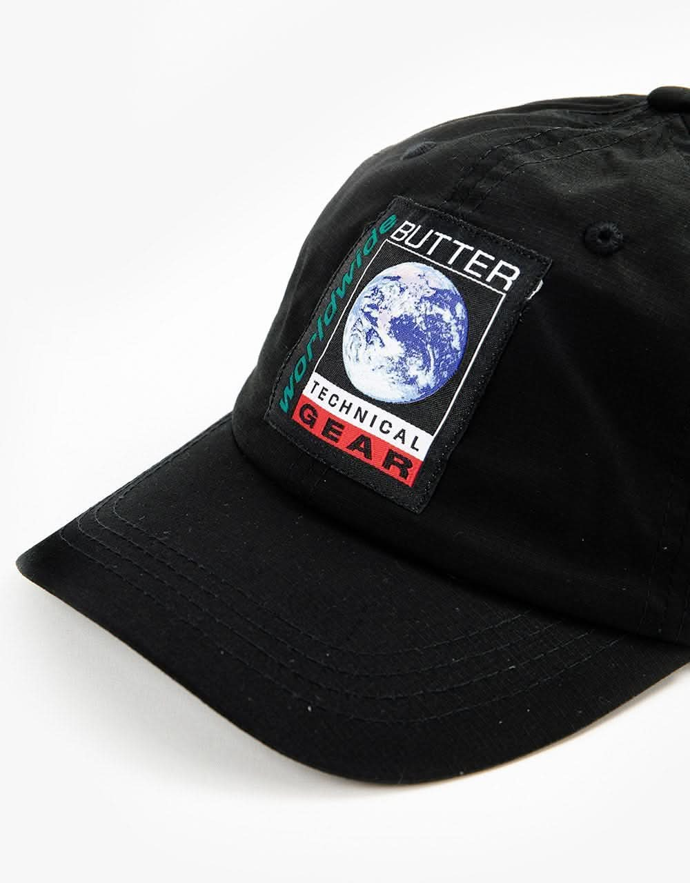 Butter Goods Exploration 6 Panel Cap - Black