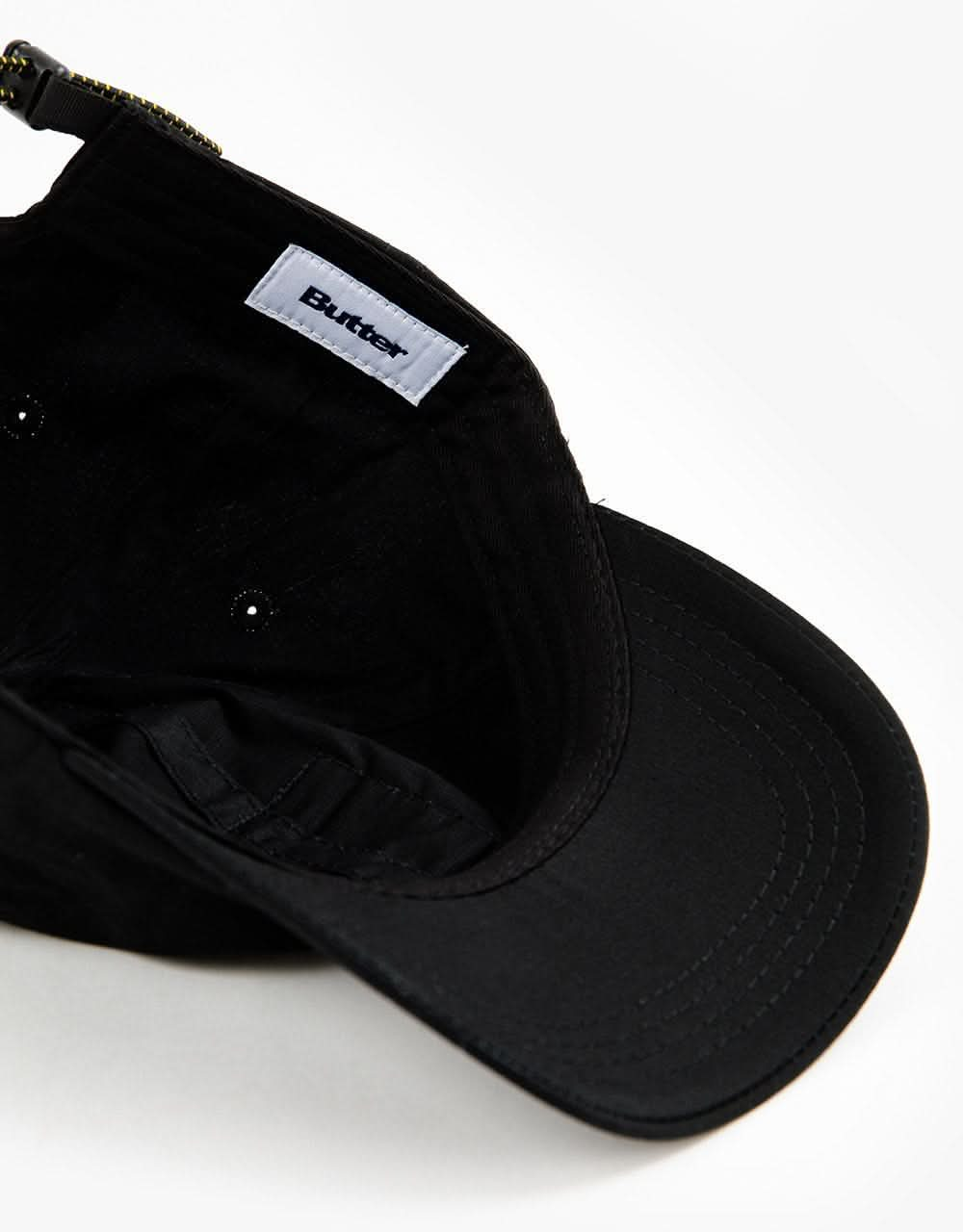 Butter Goods Exploration 6 Panel Cap - Black