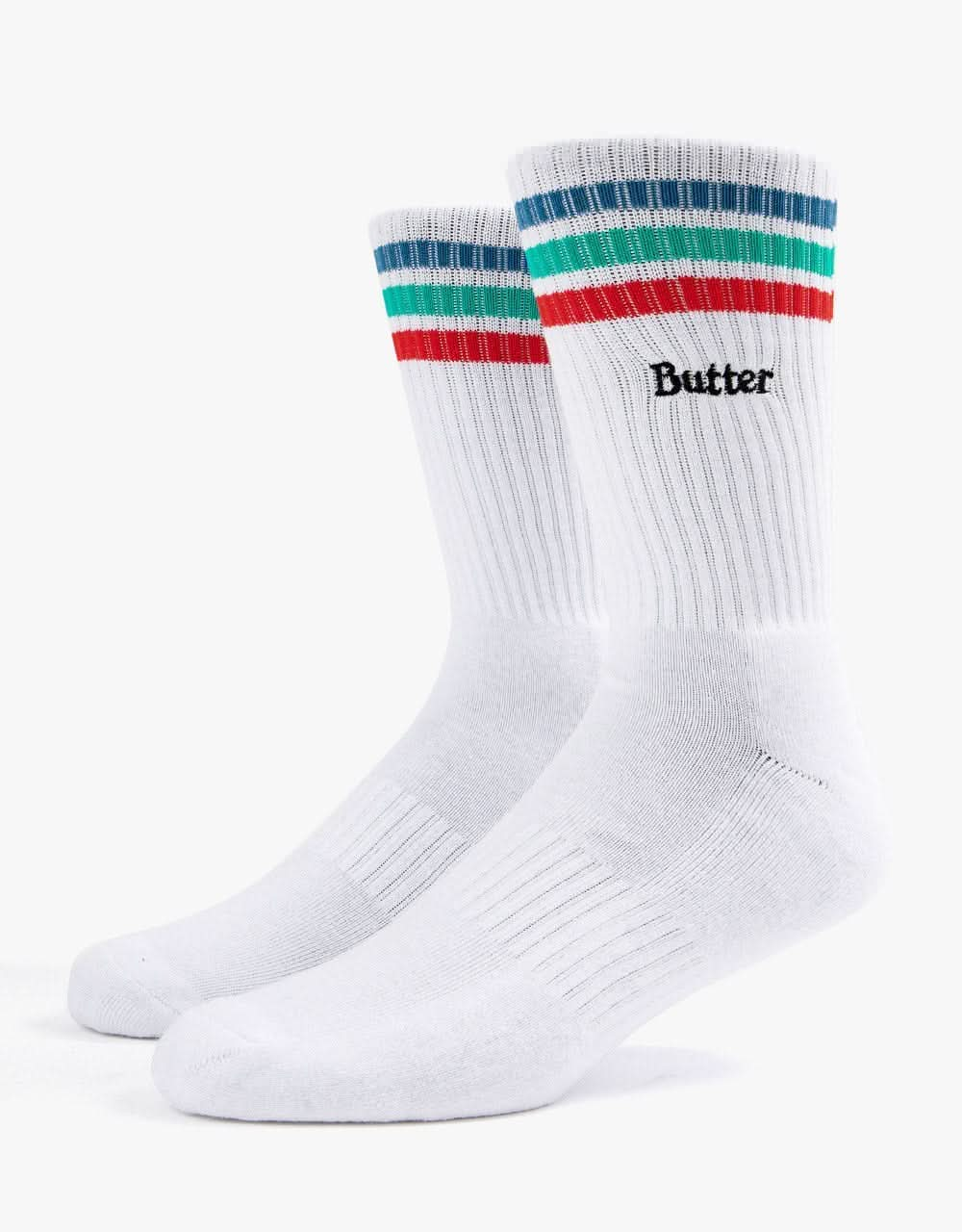 Butter Goods Stripe Socks - White