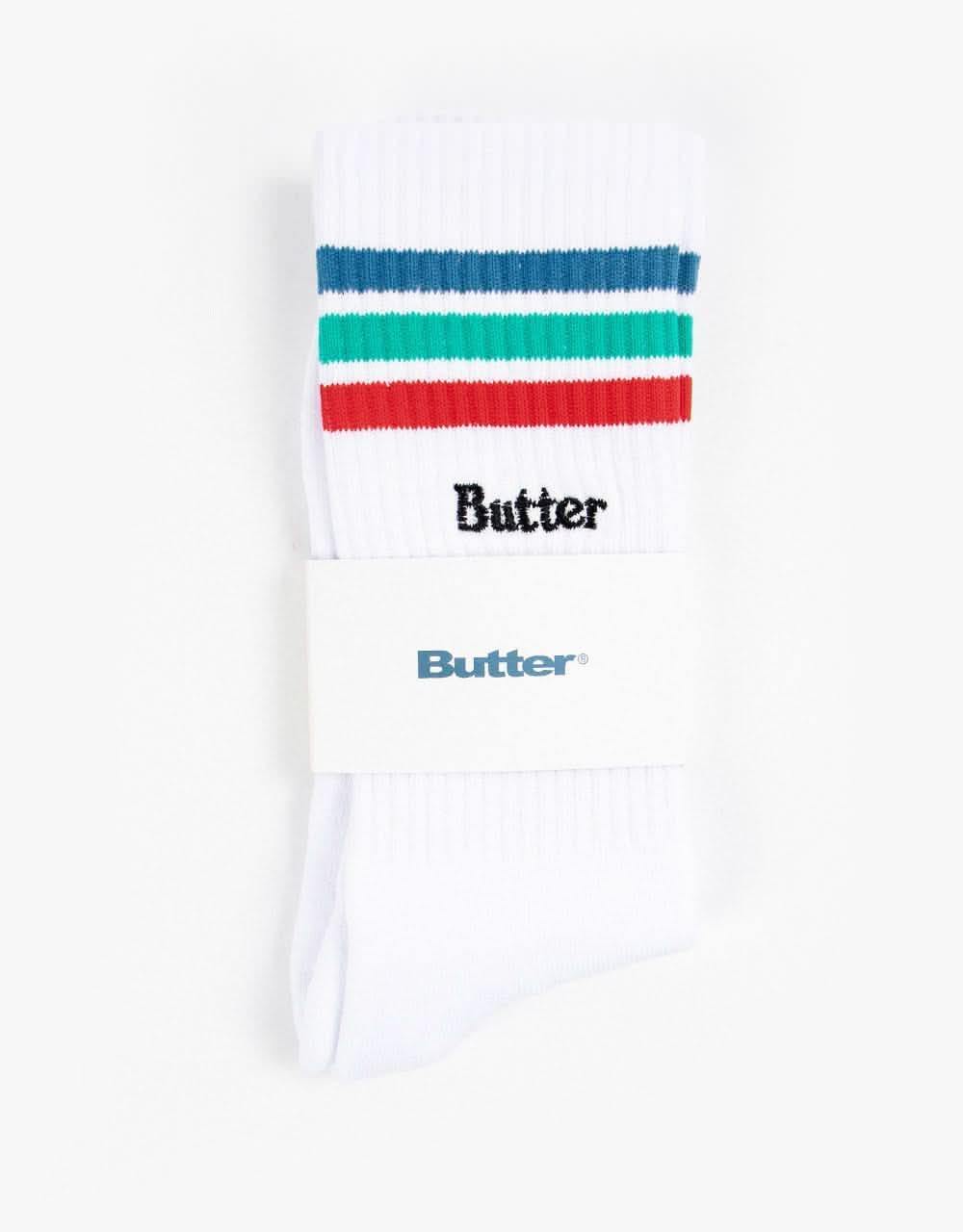 Butter Goods Stripe Socks - White