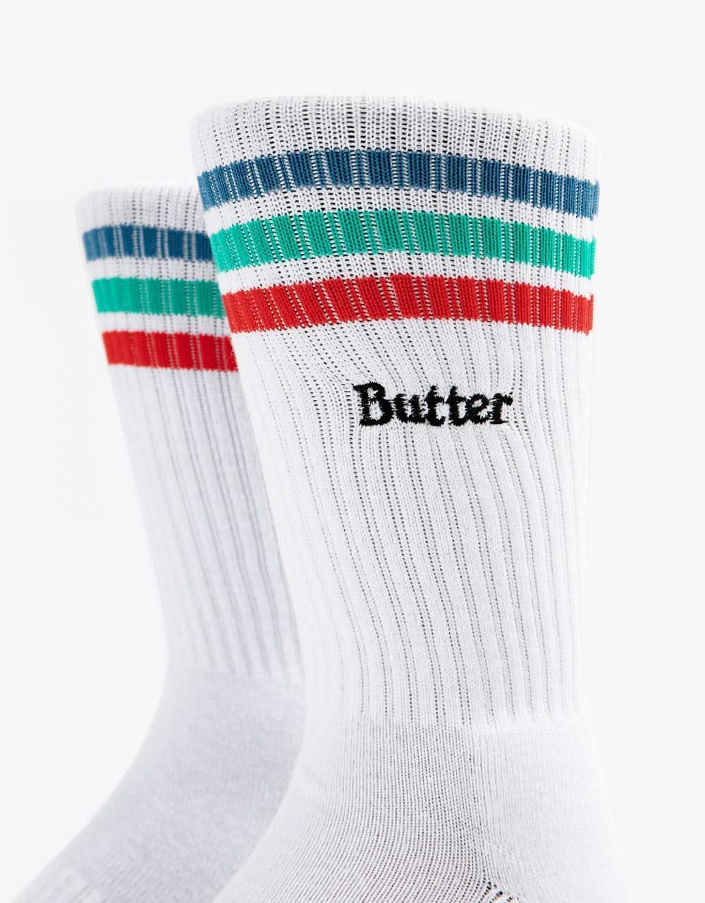 Butter Goods Stripe Socks - White