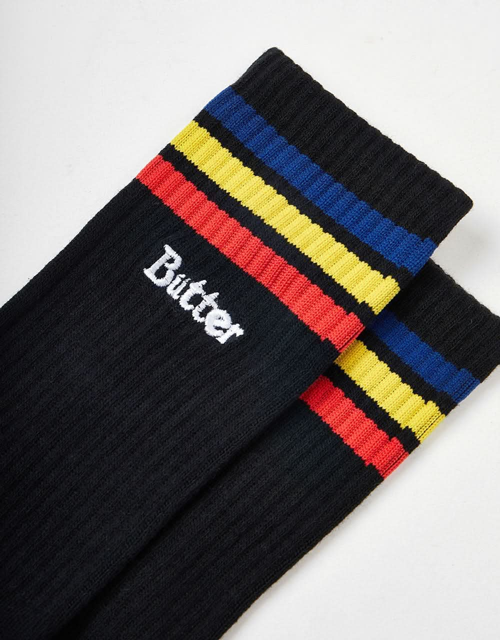 Butter Goods Stripe Socks - Black