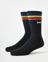 Butter Goods Stripe Socks - Black