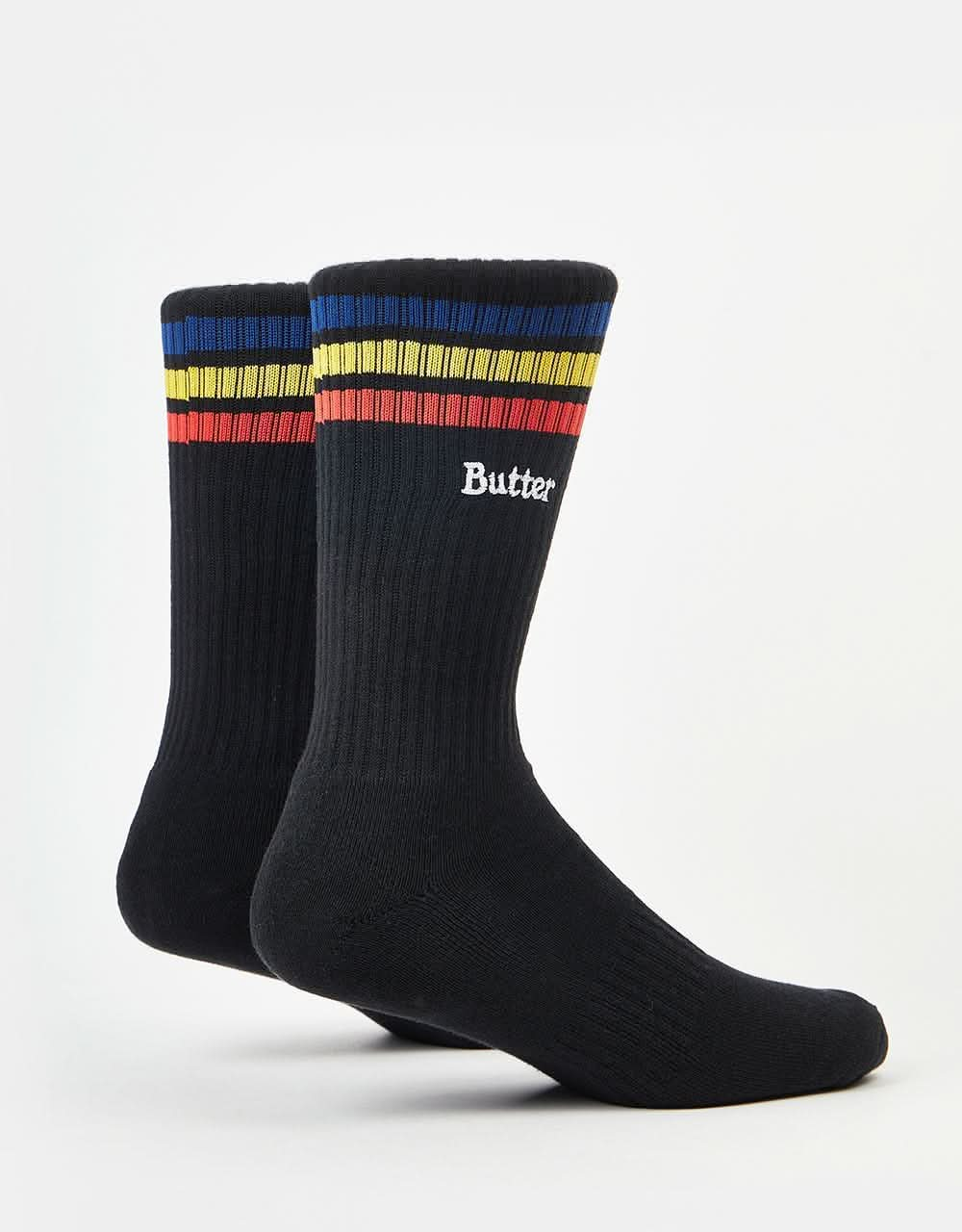 Butter Goods Stripe Socks - Black