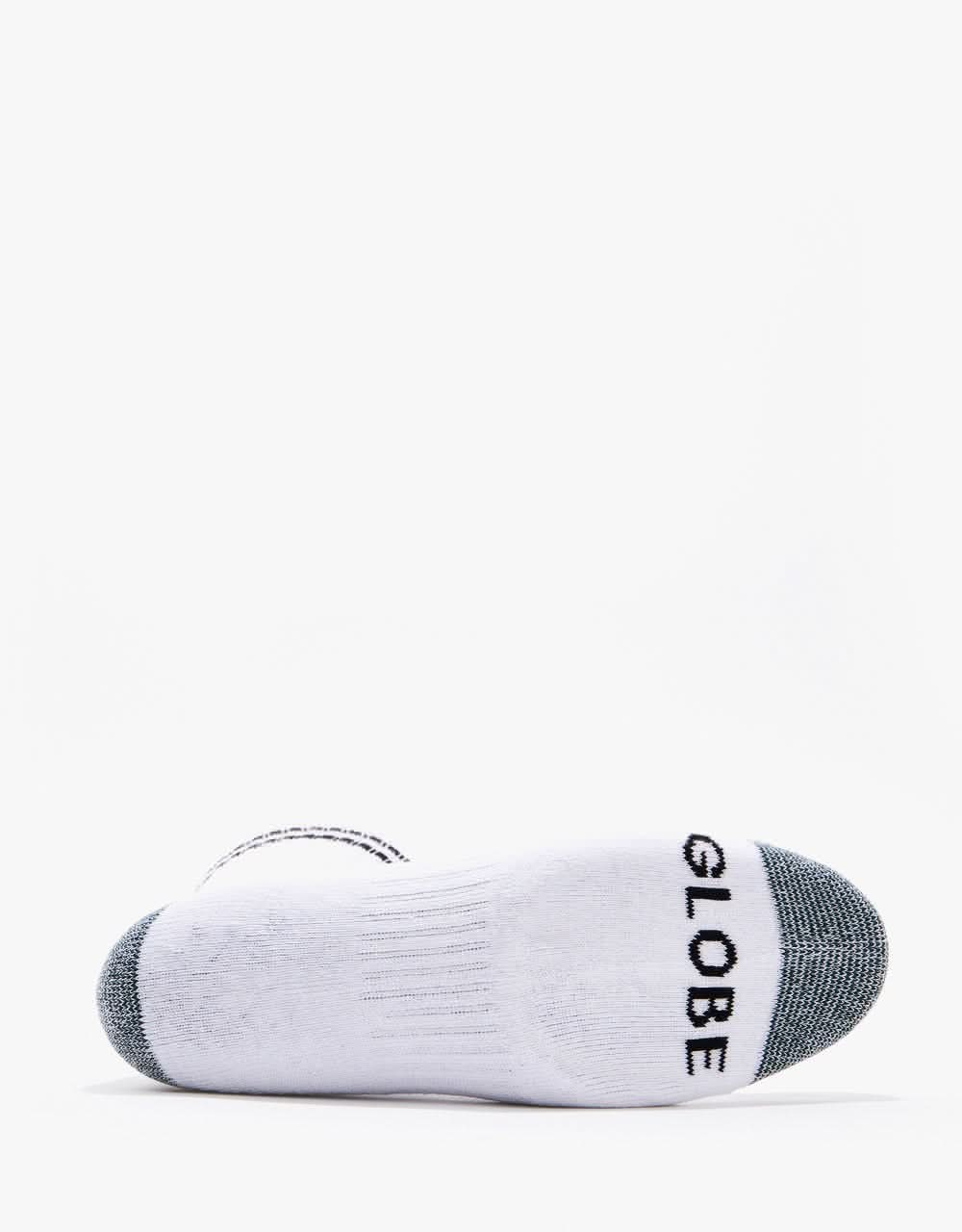 Globe Carter Crew Sock 5 Pack - White