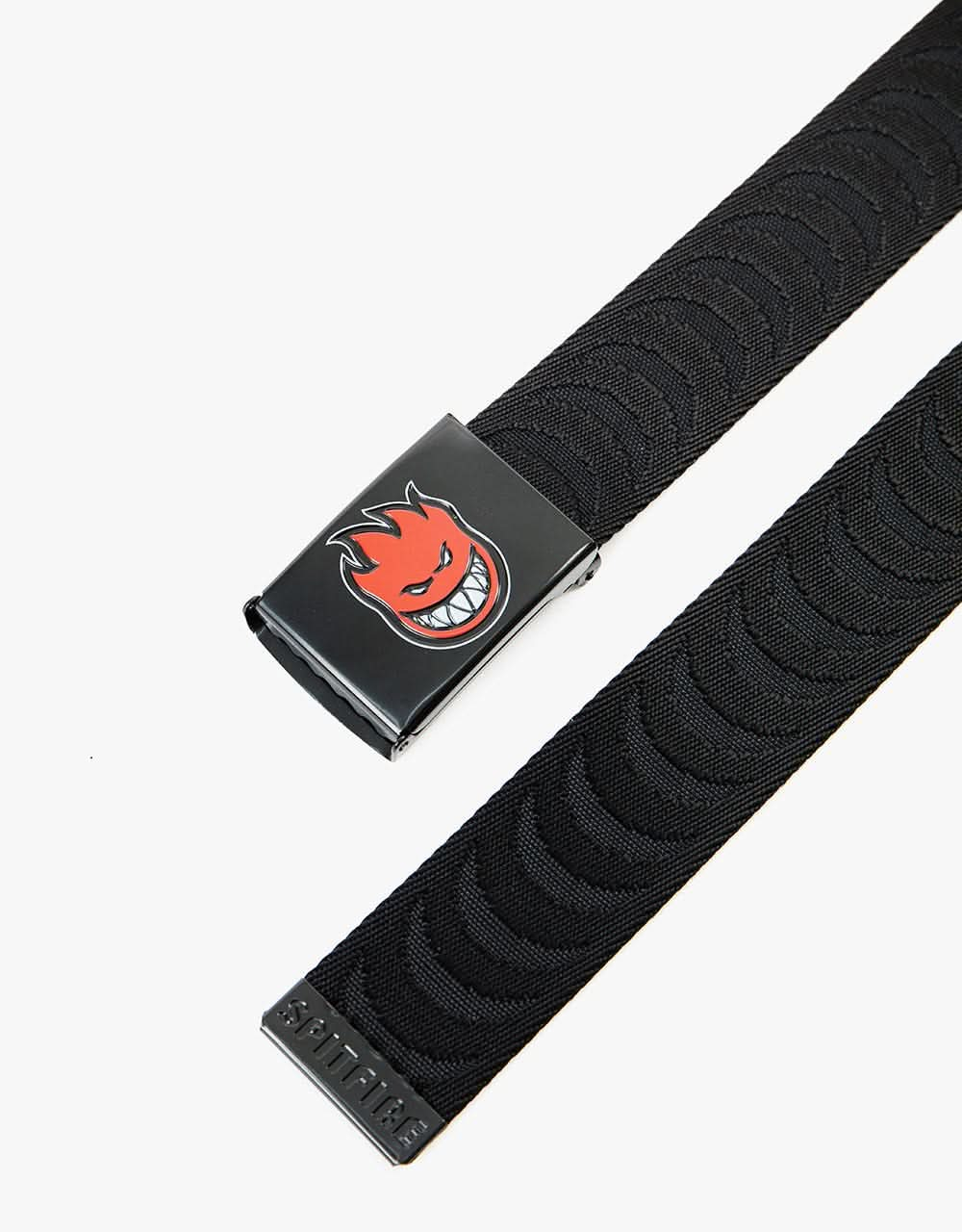 Spitfire Bighead Fill Cresent Jacquard Web Belt - Black/Red