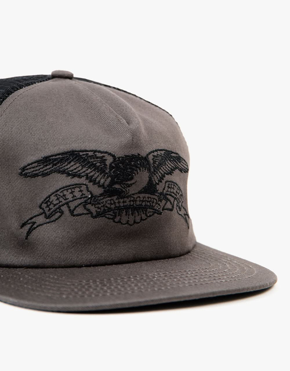 Anti Hero Basic Eagle Snapback Cap - Charcoal/Black