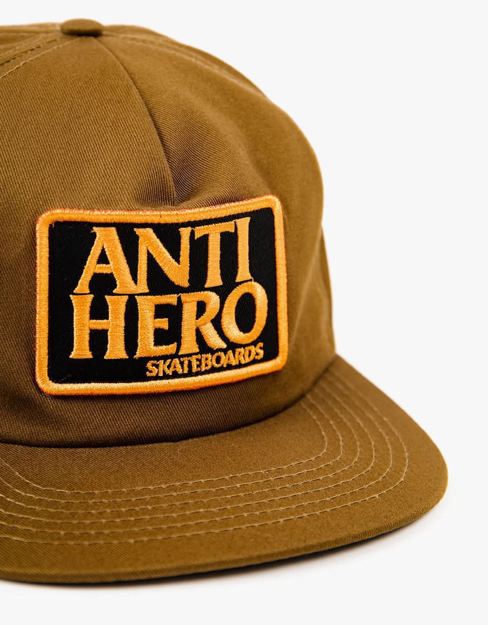 Anti Hero Reserve Patch Snapback Cap - Brown/Orange/Black