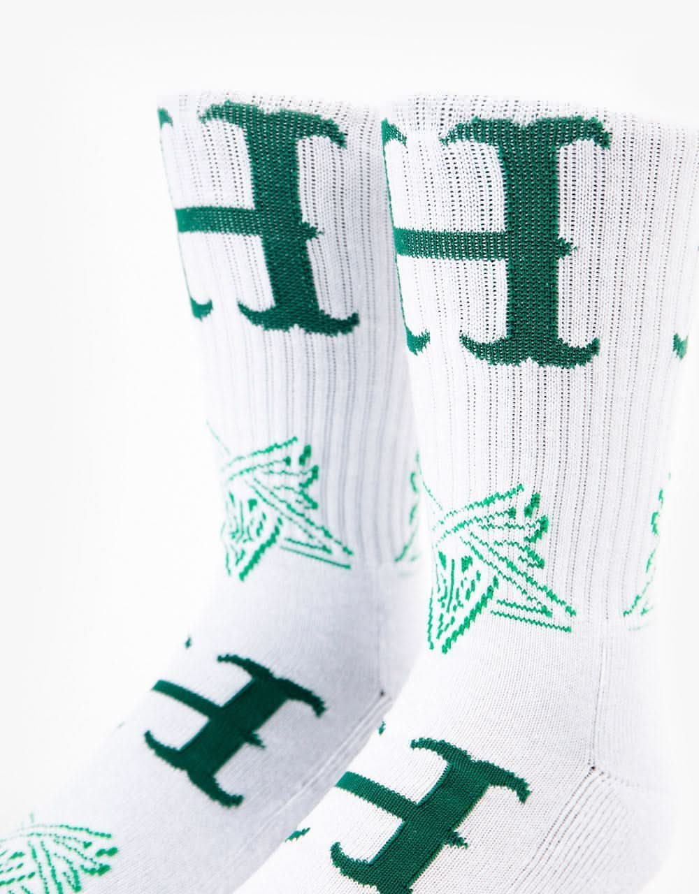 HUF x Thrasher Duality Socks - White