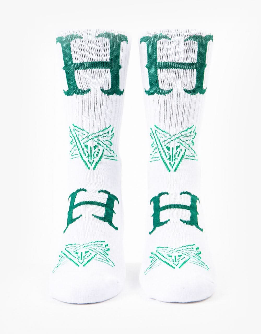 HUF x Thrasher Duality Socks - White