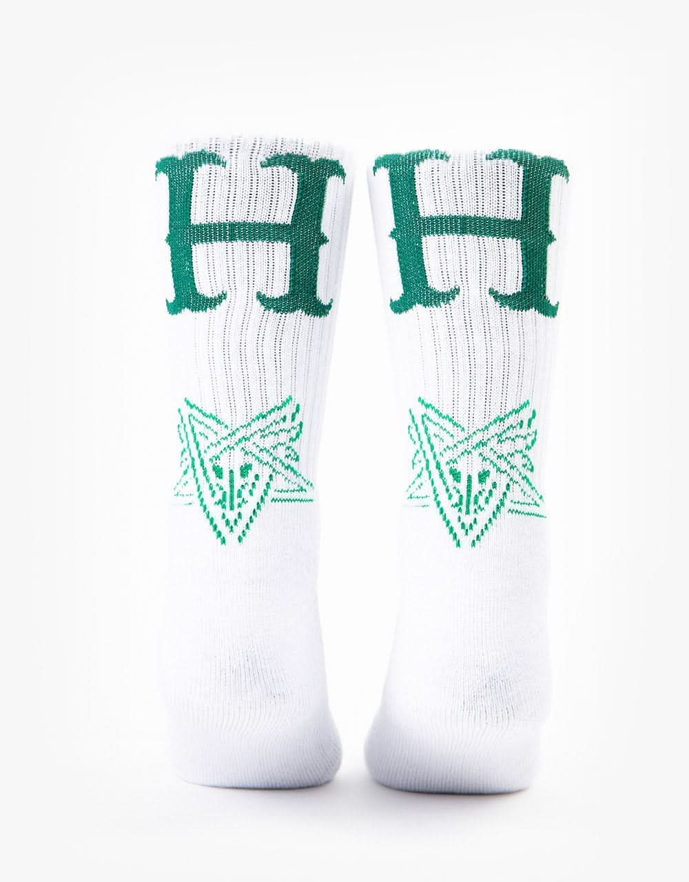 HUF x Thrasher Duality Socks - White