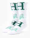 HUF x Thrasher Duality Socks - White