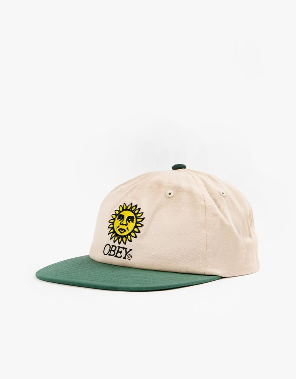 Obey Sunshine 6 Panel Snapback Cap - Unbleached Multi