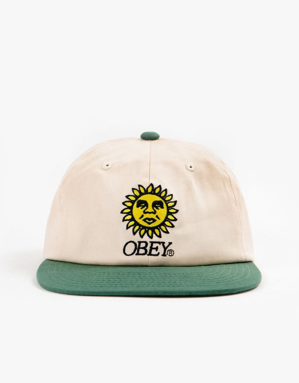 Obey Sunshine 6 Panel Snapback Cap - Unbleached Multi