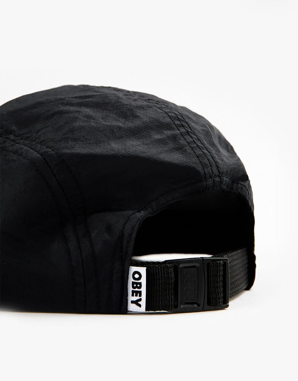 Obey Bold Fazer 5 Panel Camp Cap - Black