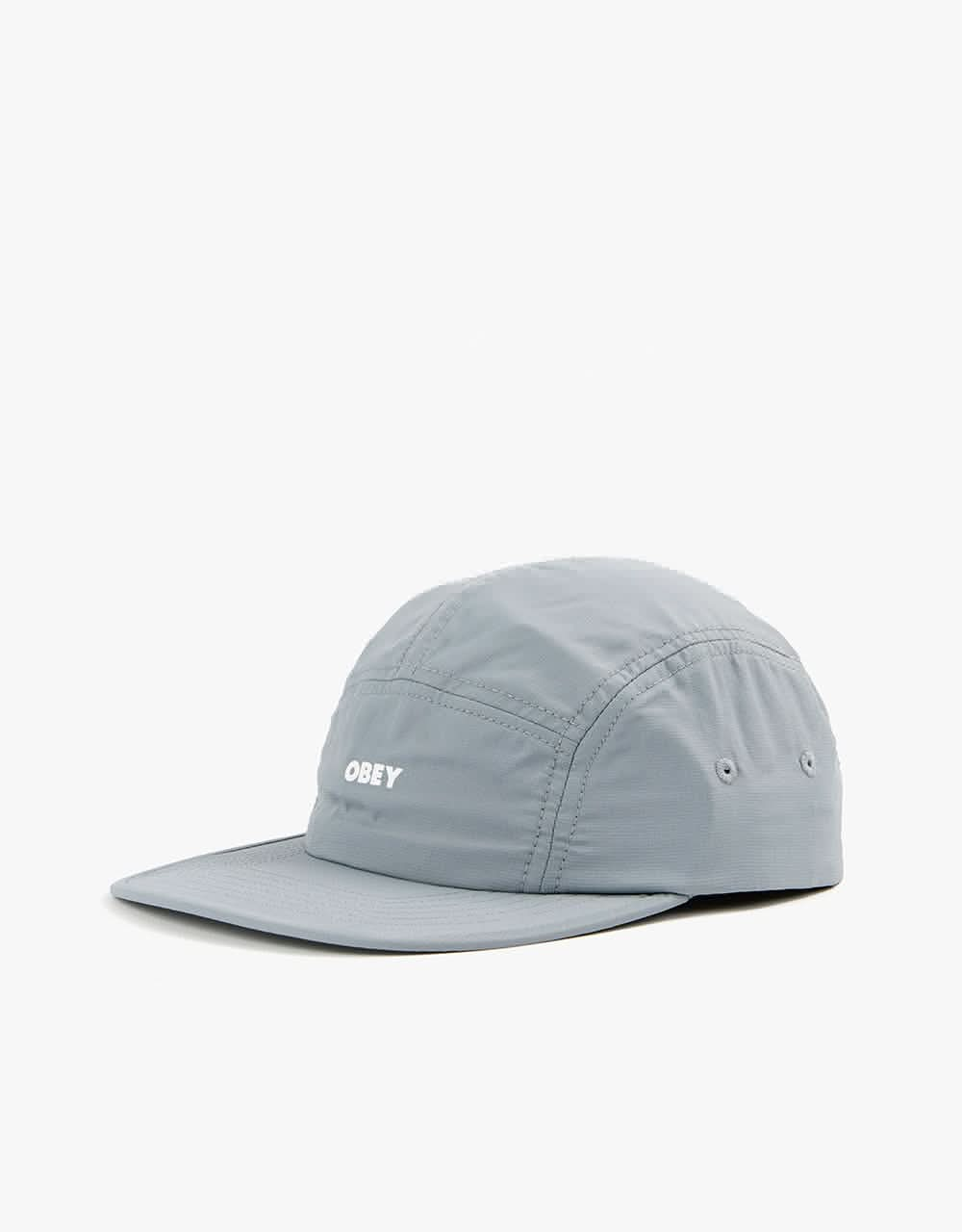 Obey Bold Fazer 5 Panel Camp Cap - Good Grey