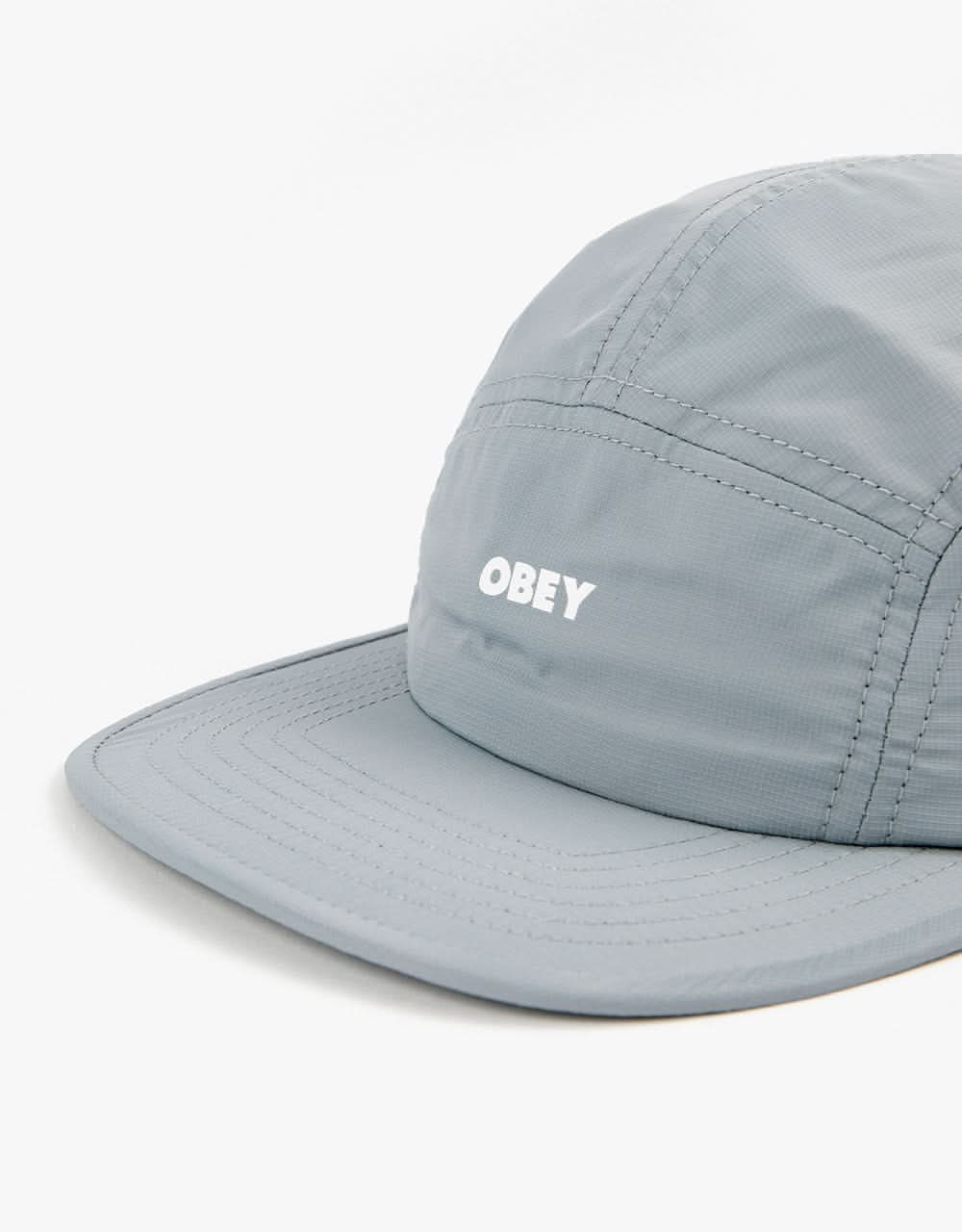 Obey Bold Fazer 5 Panel Camp Cap - Good Grey