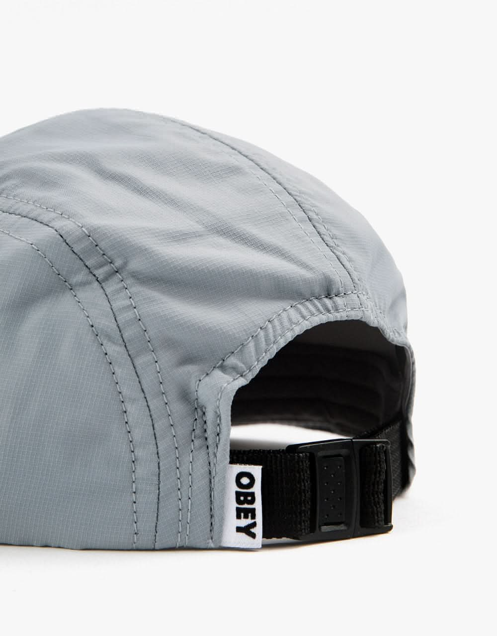 Obey Bold Fazer 5 Panel Camp Cap - Good Grey