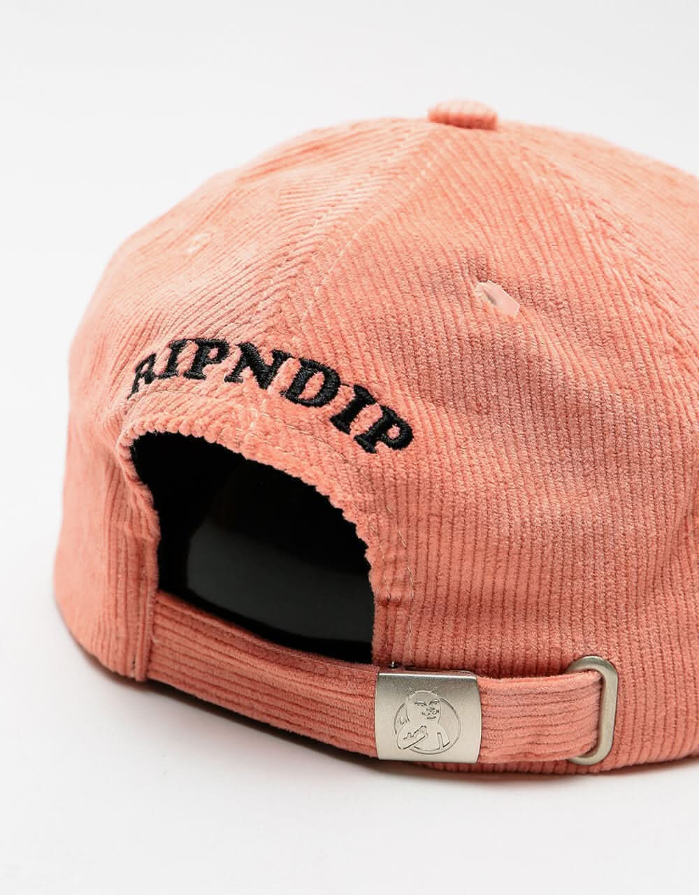 RIPNDIP I <3 U 6 Panel Corduroy Strapback Cap - Terracota